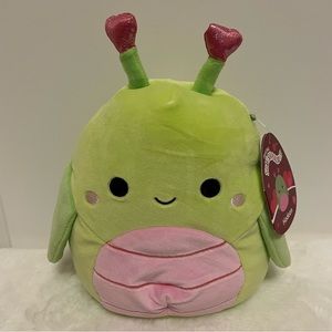 Squishmallow Hadeon Grasshopper, Hearts Antennae, Valentine’s Day ♥️, 8” New